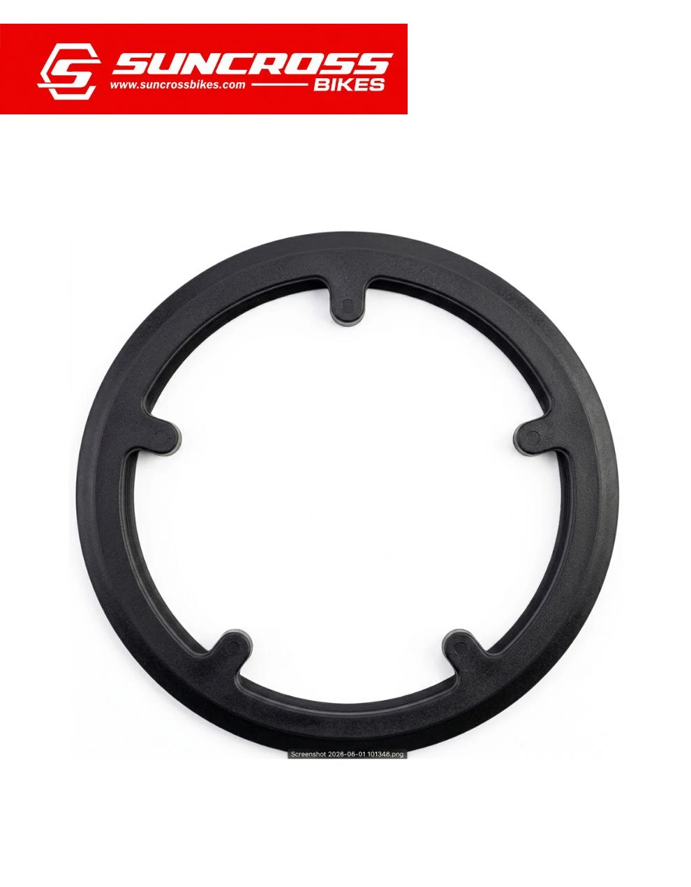 SUNCROSS 44T 5 Hole Bicycle Chain Guard Black Plastic Chain Cover